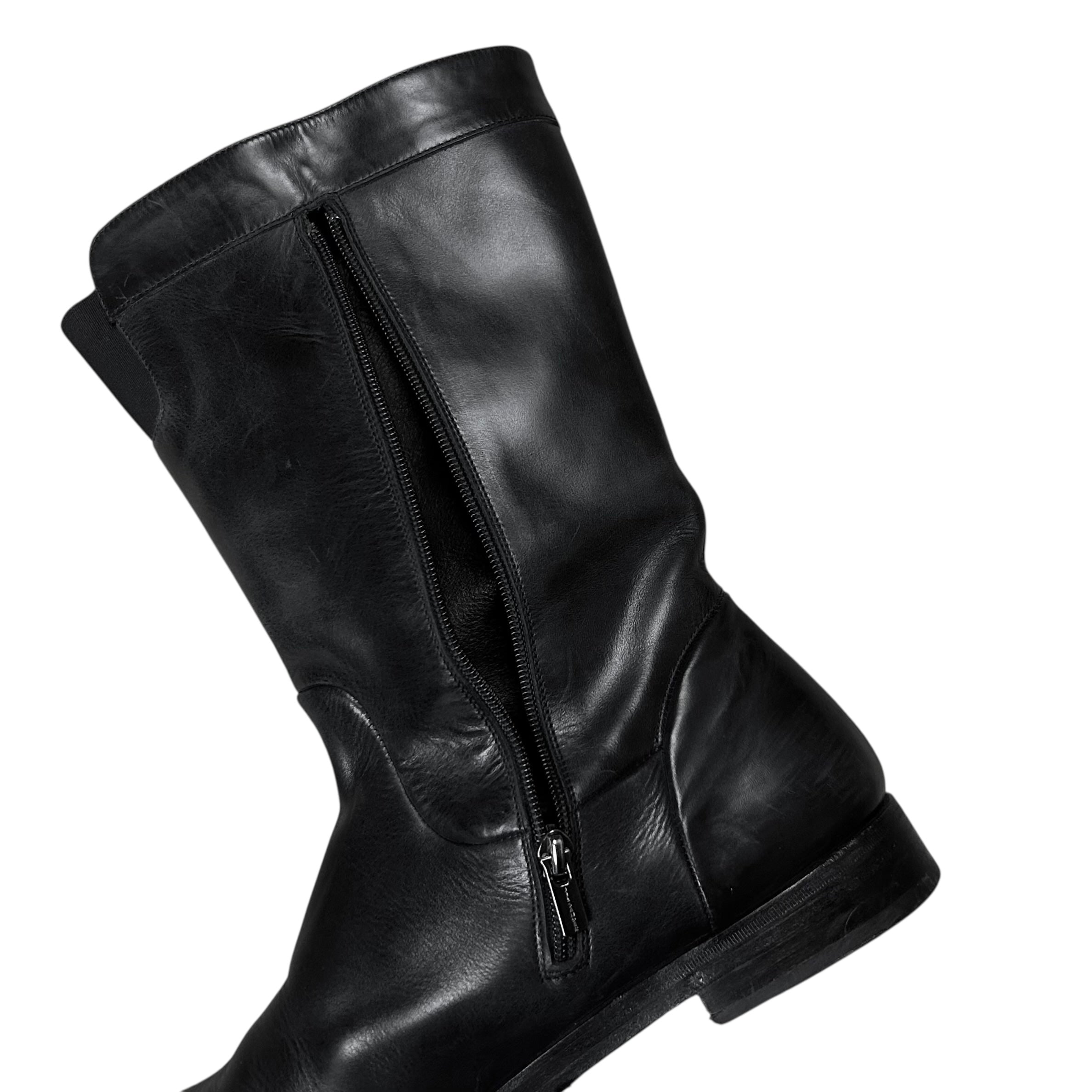 Jil Sander Zip Moto Boots - AW07 – Vertical Rags