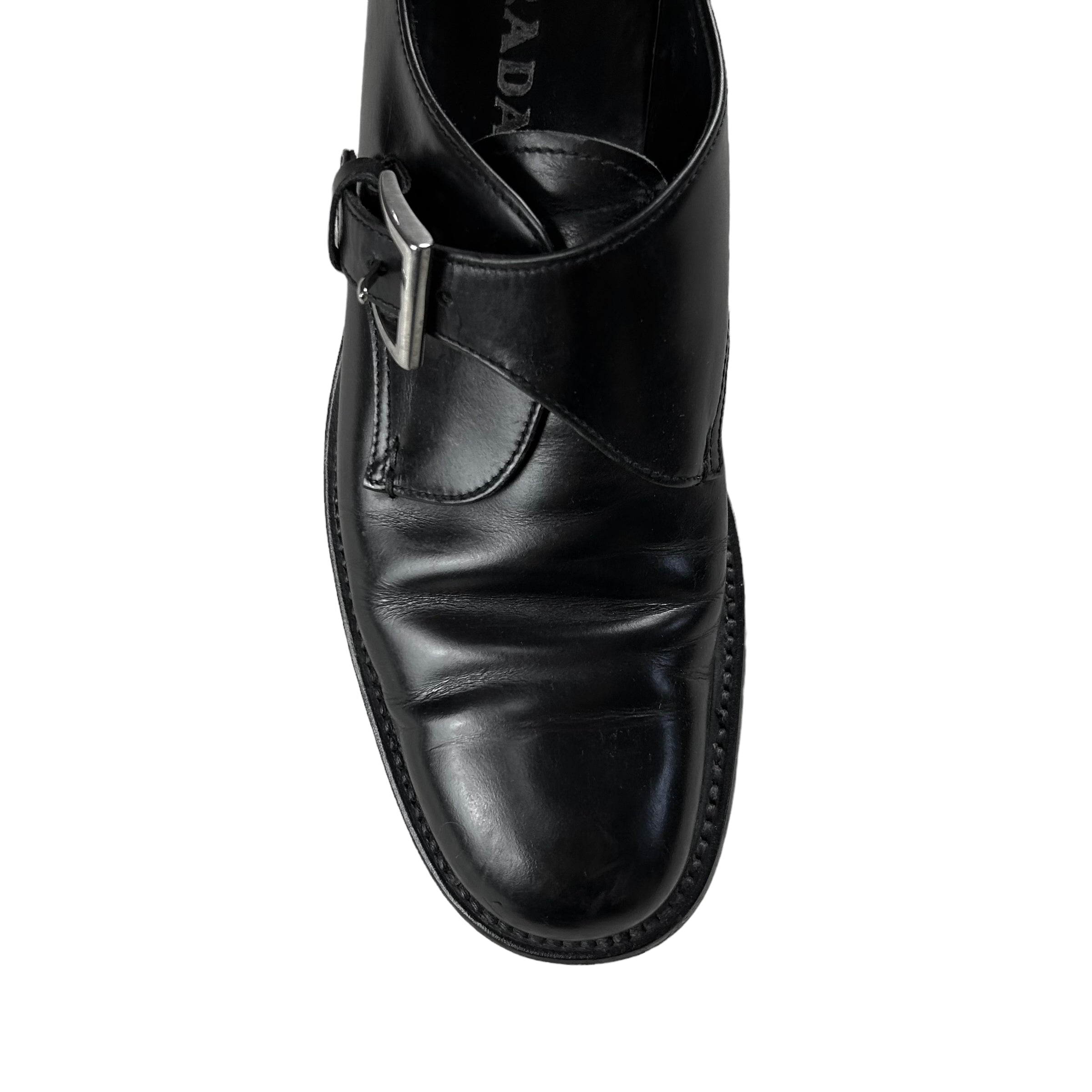 Prada monk strap shoes best sale