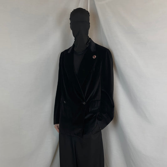 Dries Van Noten Starbust Button Velvet Blazer - AW11