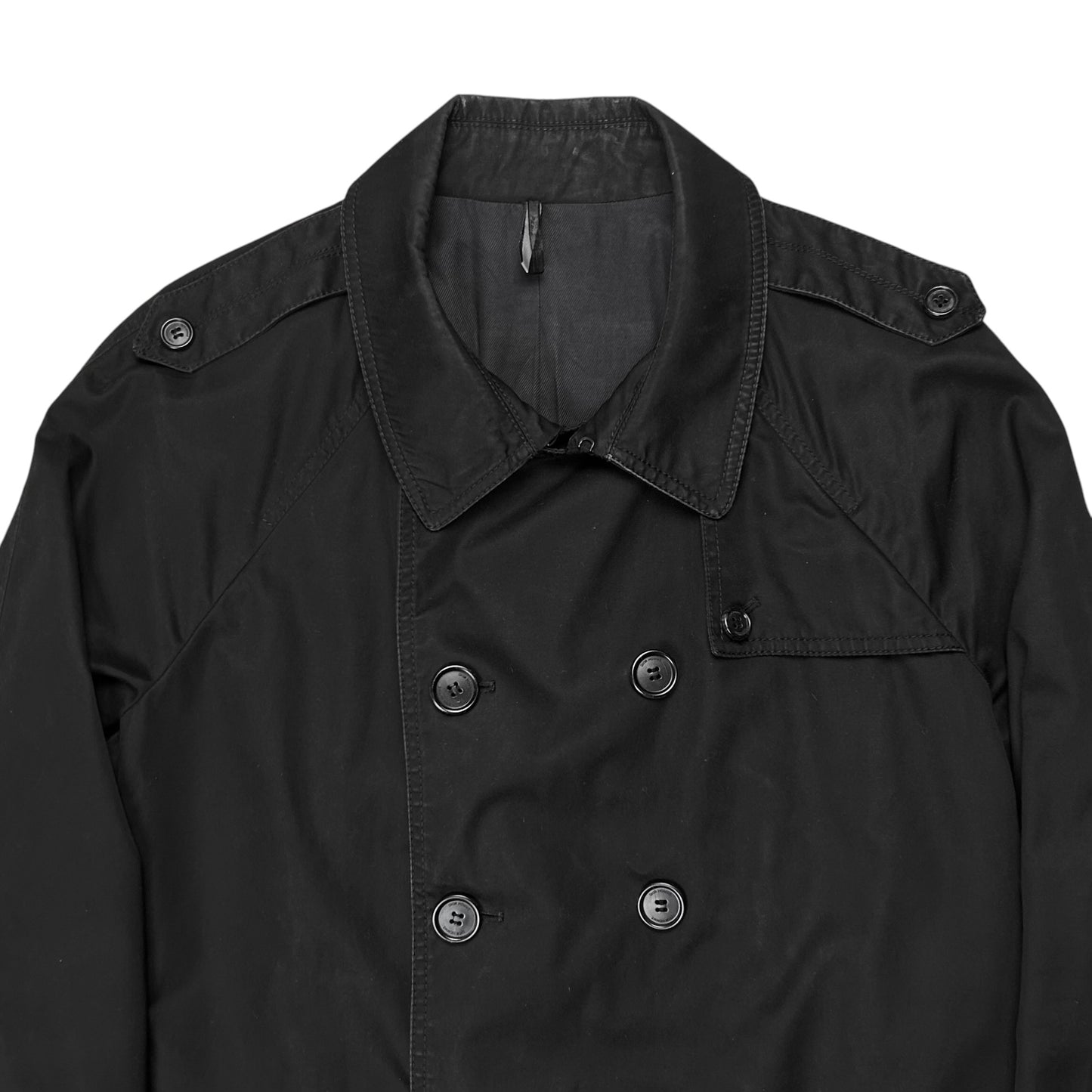 Dior Homme Back Pleated Military Trench Coat - AW08