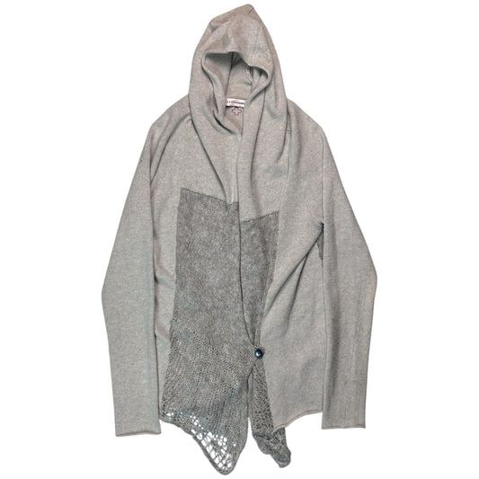 A.F. Vandevorst Asymmetric Mohair Panel Hooded Knit Sweater - AW12