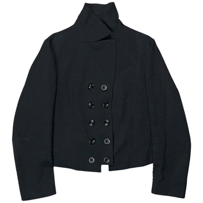 Dries Van Noten Cropped Double Breasted Jacquard Blazer - AW05