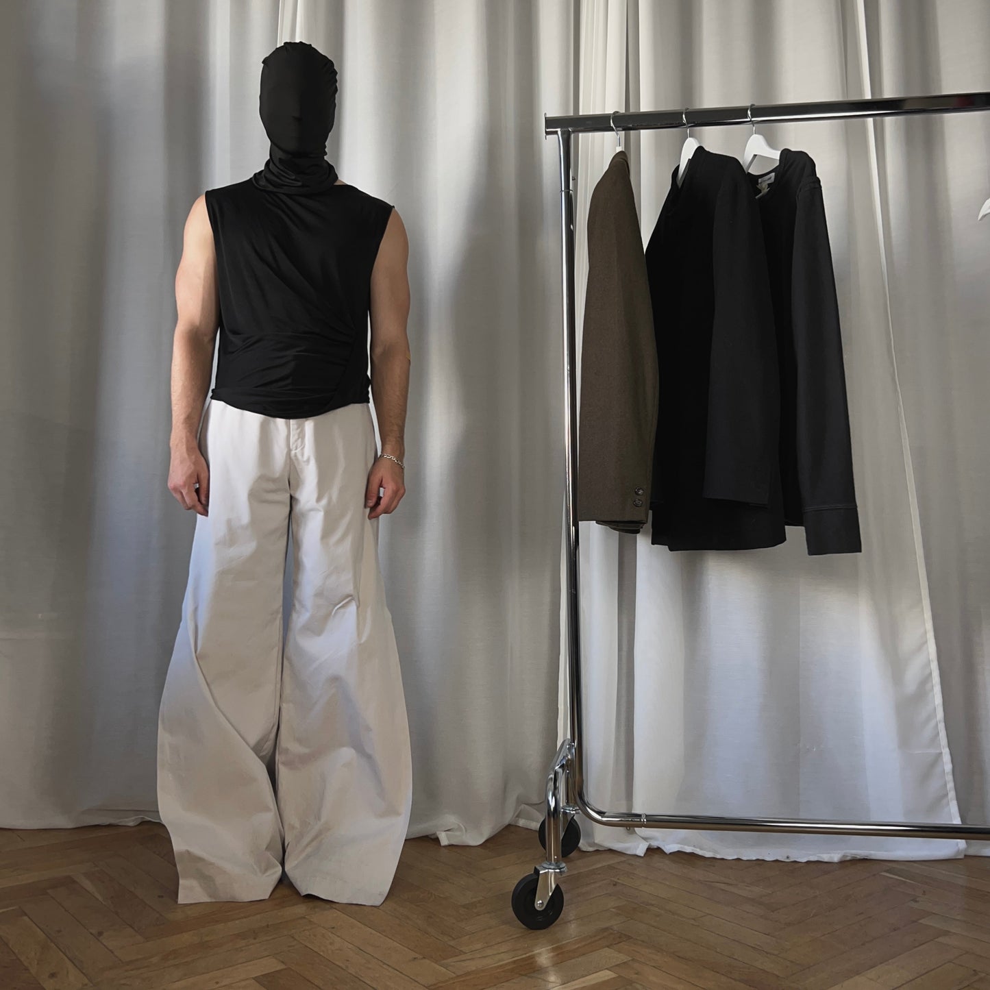 Maison Margiela Wide Double Layered Flap Trousers - AW19