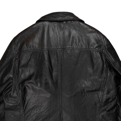 Dirk Bikkembergs Leather Caban Jacket