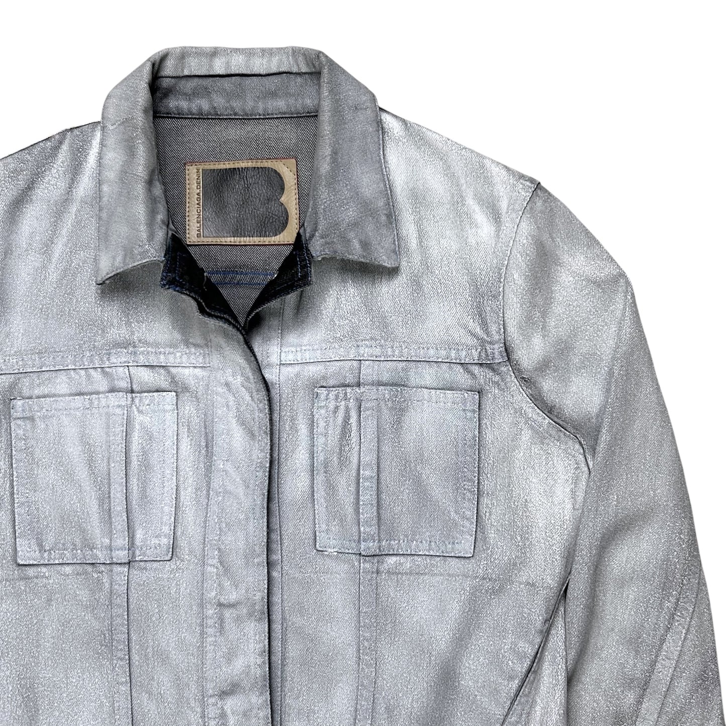 Balenciaga Waxed Paint Trucker Jacket - SS08