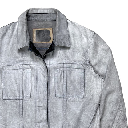 Balenciaga Waxed Paint Trucker Jacket - SS08