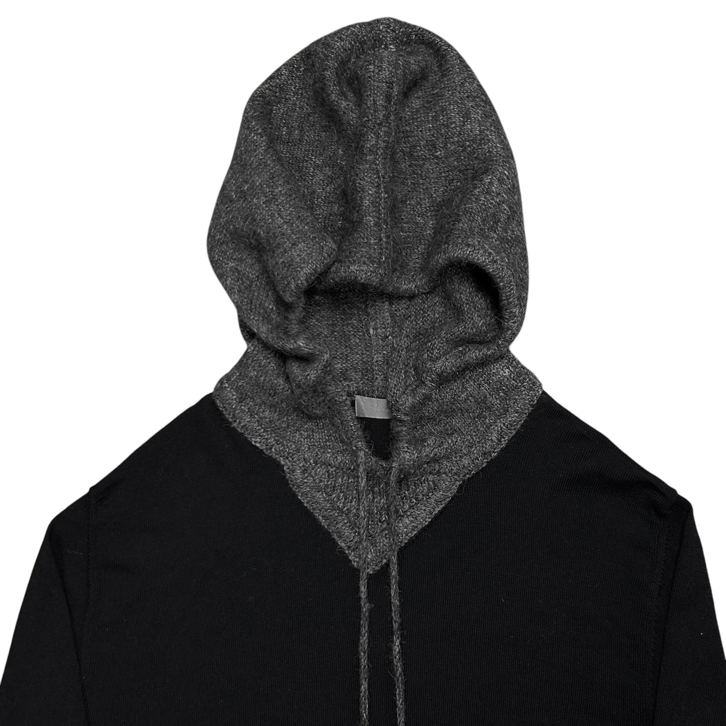 Dior Homme Contrasted Alpaca Knit Hoodie - AW14