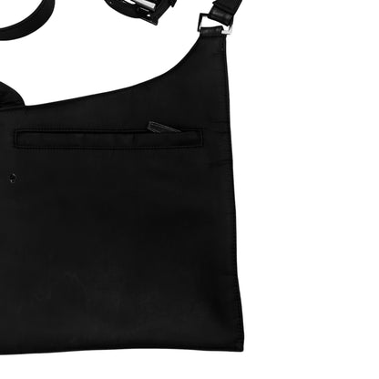 Y'Saccs Yohji Yamamoto Asymmetric Leather Flap Bag