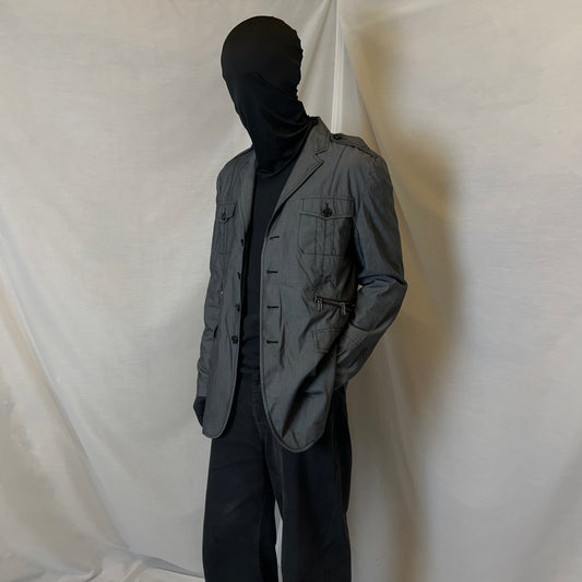 Dirk Bikkembergs Dual Zip Military Blazer