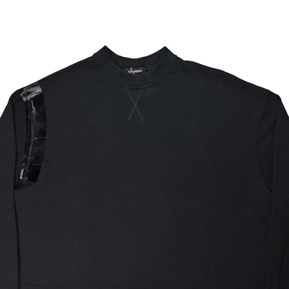 Raf Simons Cropped Asymmetric Tape Sweater - AW17