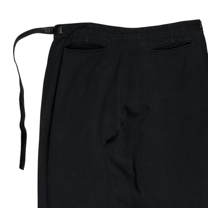 Dries Van Noten Leather Belted Trousers