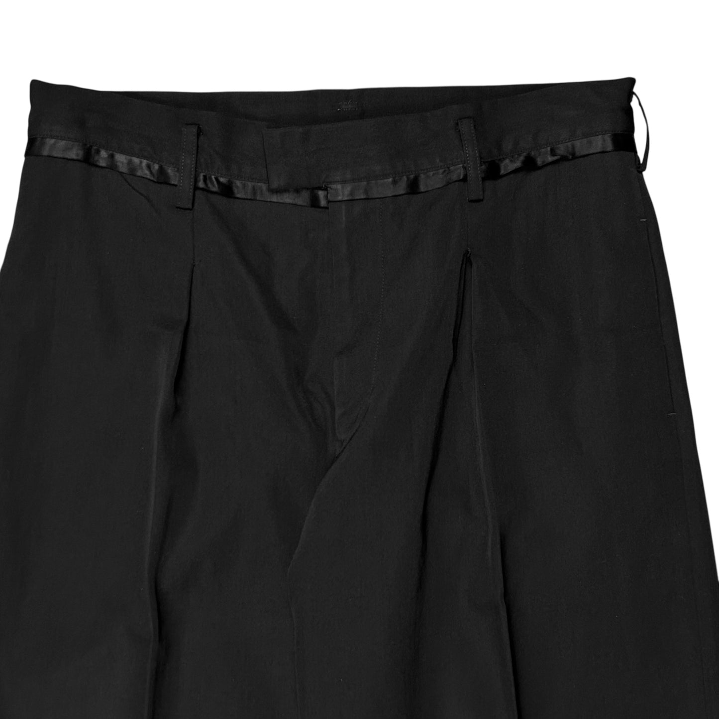 Y‘s by Yohji Yamamoto Wide Silk Trimmed Trousers