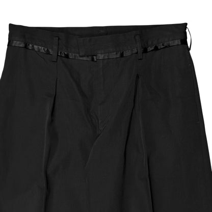 Y‘s by Yohji Yamamoto Wide Silk Trimmed Trousers
