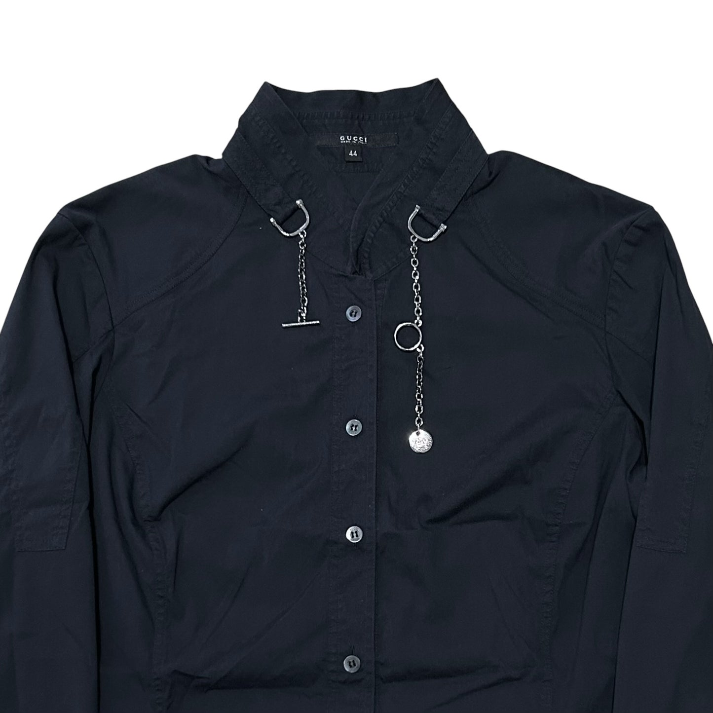 Gucci by Tom Ford Chain Collar Shirt - 2000s