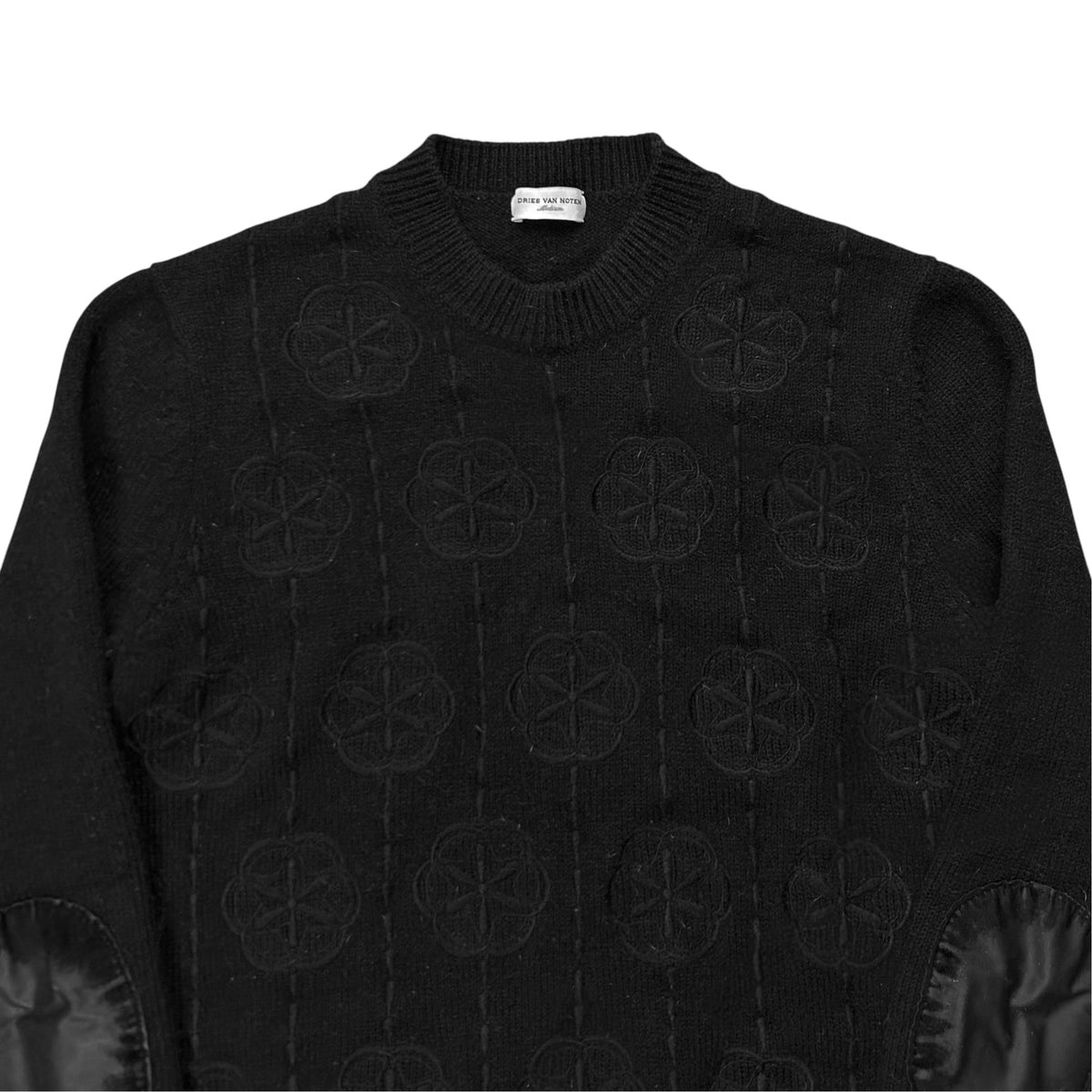 Dries Van Noten Floral Embroidered Wool Sweater - AW18