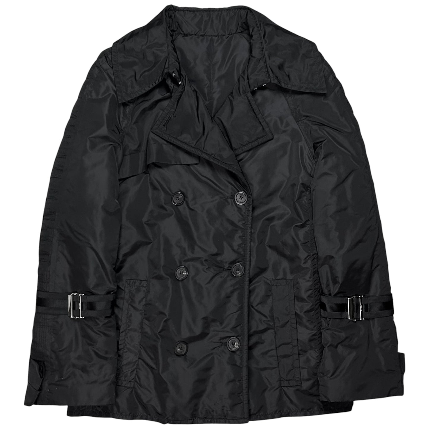 Gucci by Tom Ford Sleeve Strap Padded Caban Jacket - 90s