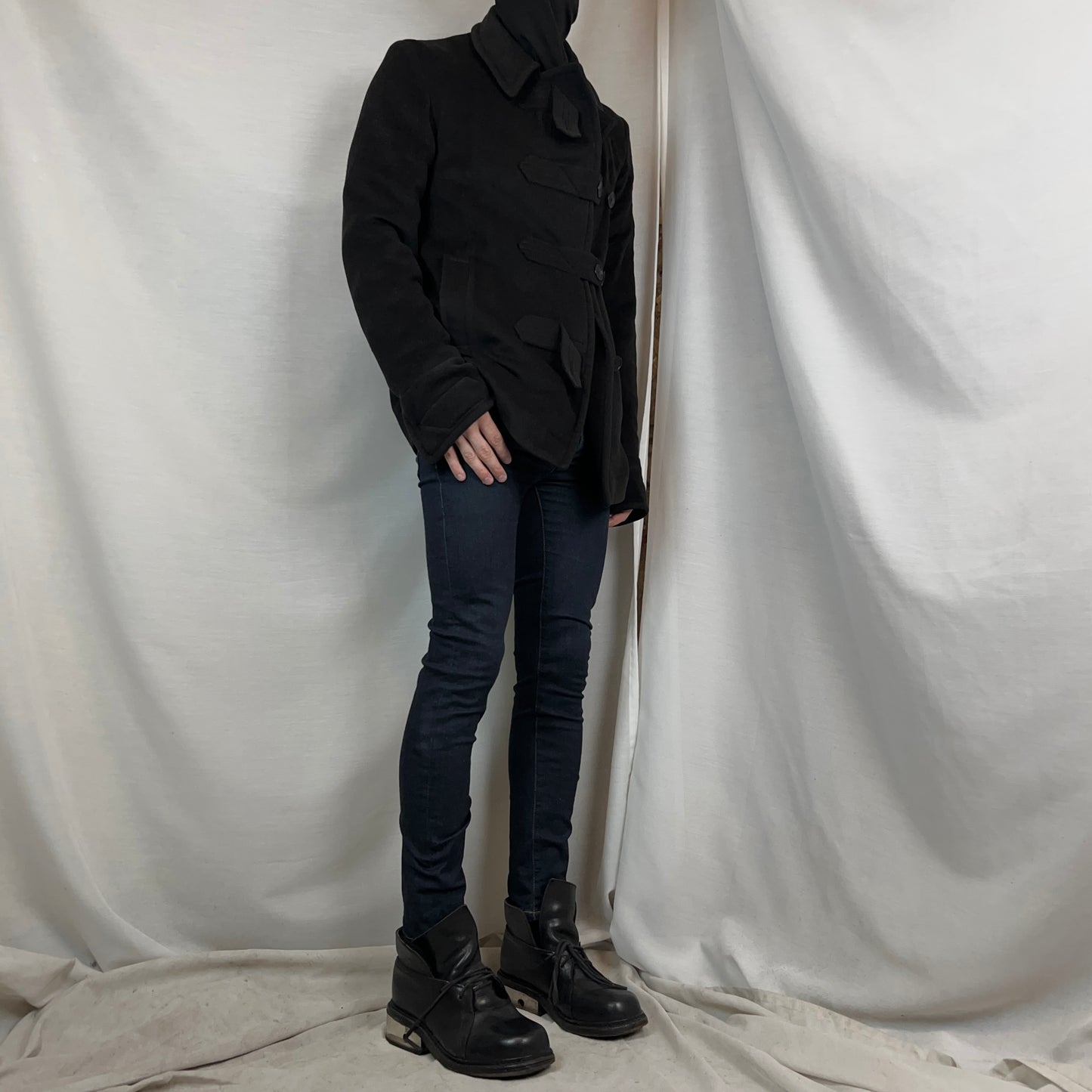 Dior Homme Bee Embroidery Raw Skinny Jeans - 2010s