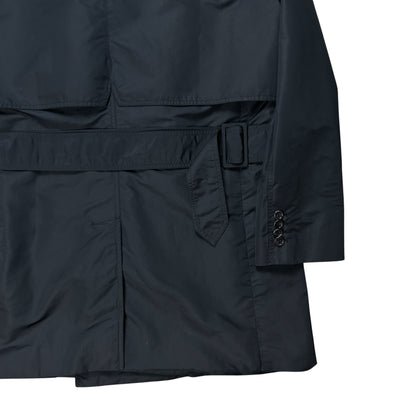 Dior Homme Back Panel Silk Trench Coat - SS08