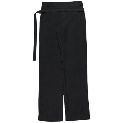 Ann Demeulemeester Dual Bondage Strap Cropped Silk Trousers - SS03