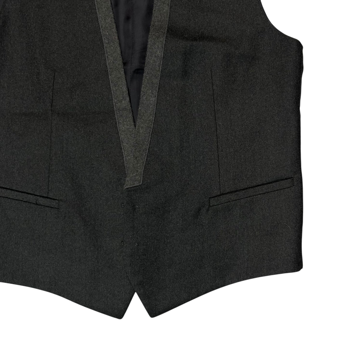 Dior Homme Contrasted Brushed Cashmere Waistcoat - AW12
