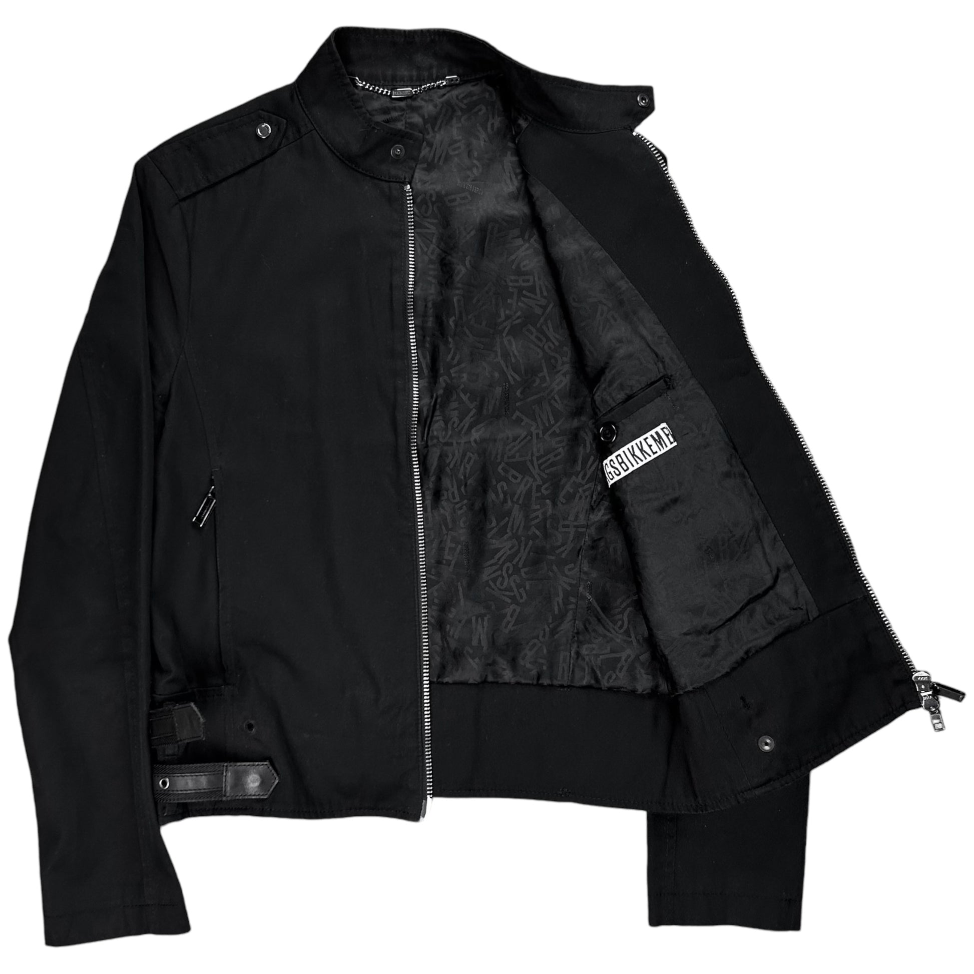 Dirk Bikkembergs Leather Belted Military Jacket – Vertical Rags