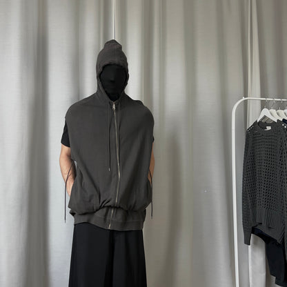 MM6 Maison Martin Margiela Sleeveless Tent Zip Hoodie - SS11