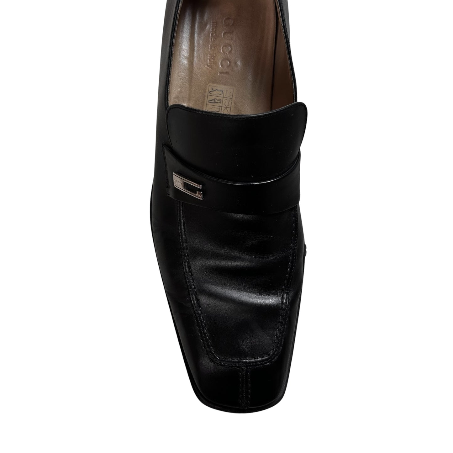 Gucci by Tom Ford G-Logo Metal Pin Loafers - 90s