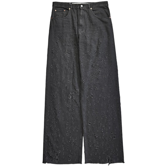 MM6 Maison Margiela Wide Shredded Jeans - SS23