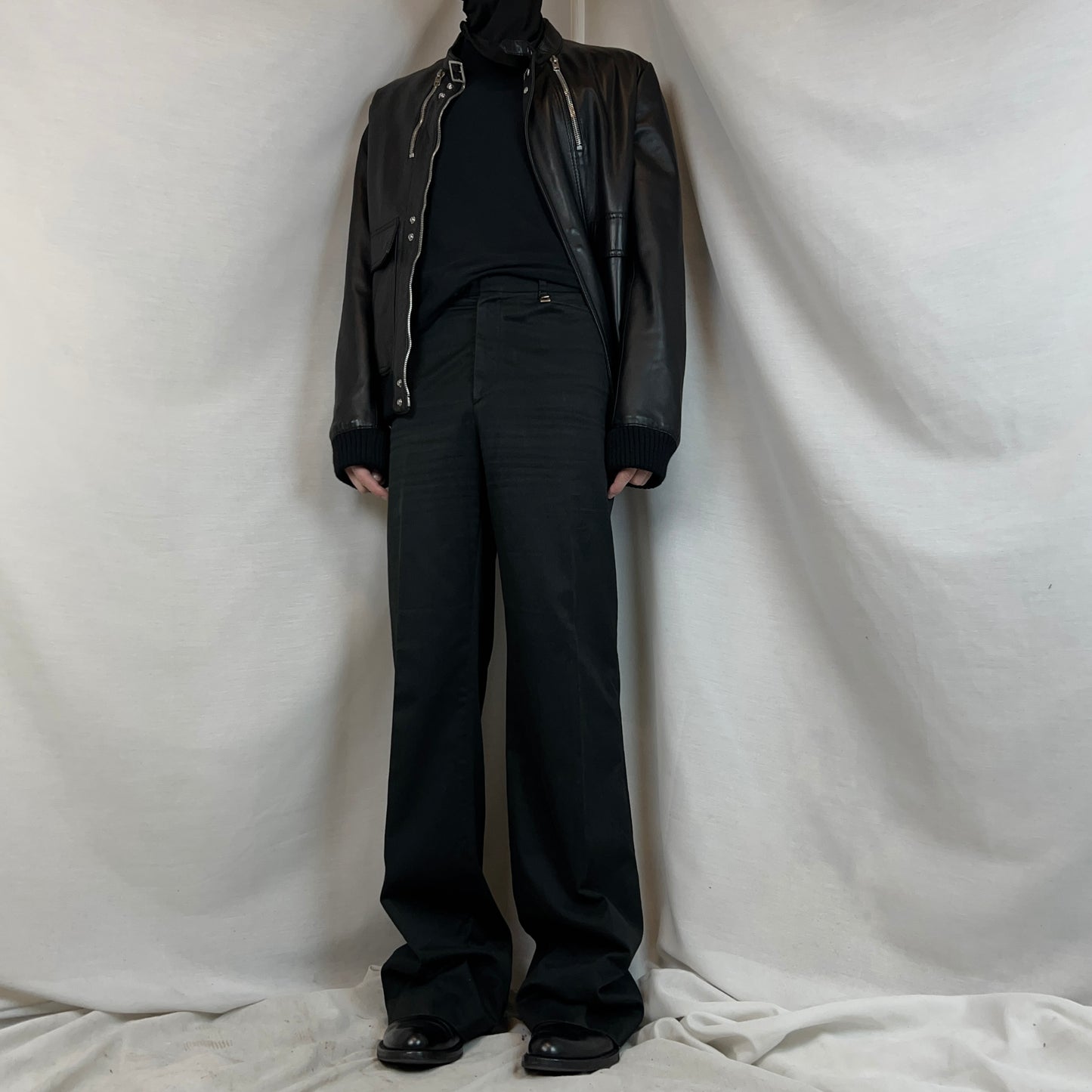 Gucci by Tom Ford Flared Waist Pendant Trousers - 90s
