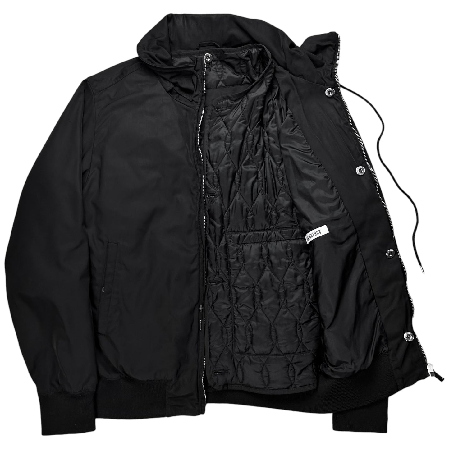 Dirk Bikkembergs L-Zip Layered Flight Jacket