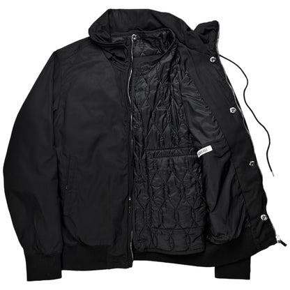 Dirk Bikkembergs L-Zip Layered Flight Jacket