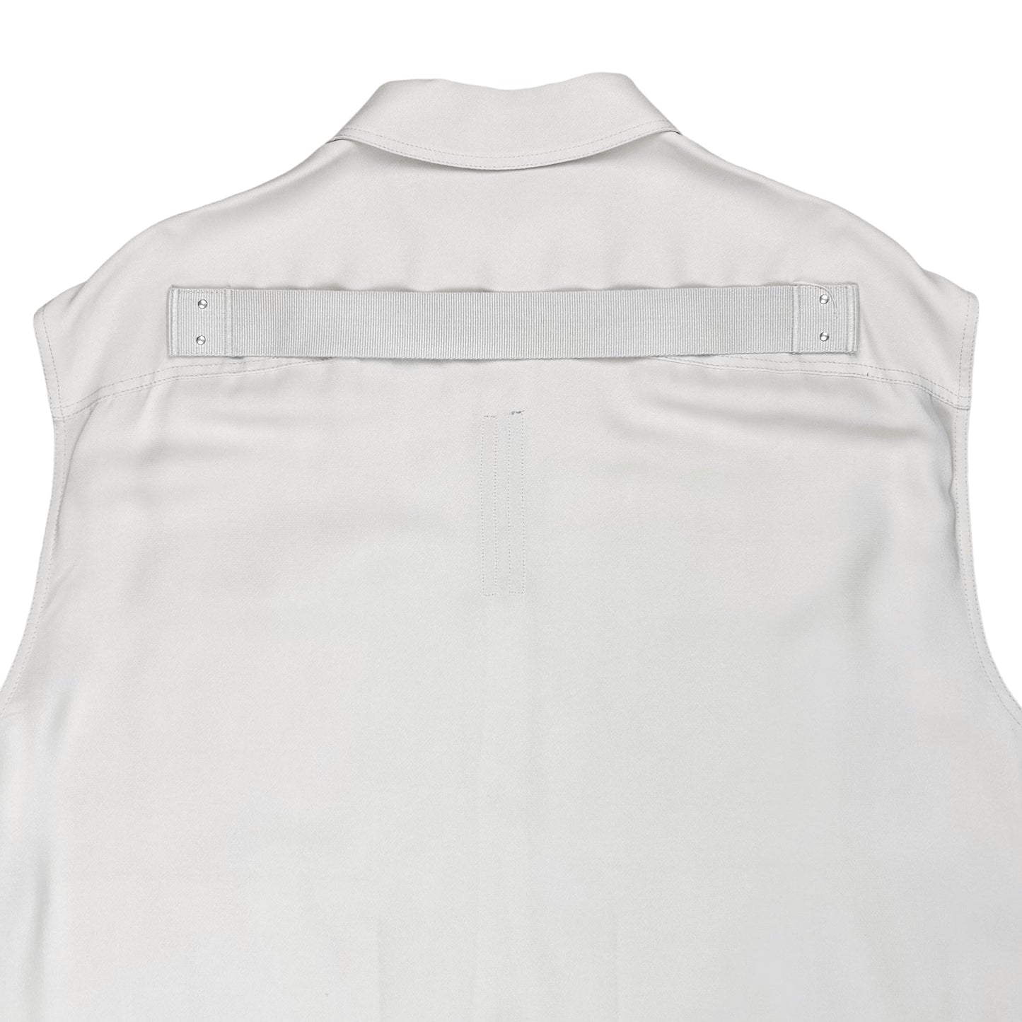 Rick Owens Jumbo Crepe Vest Oyster - SS21