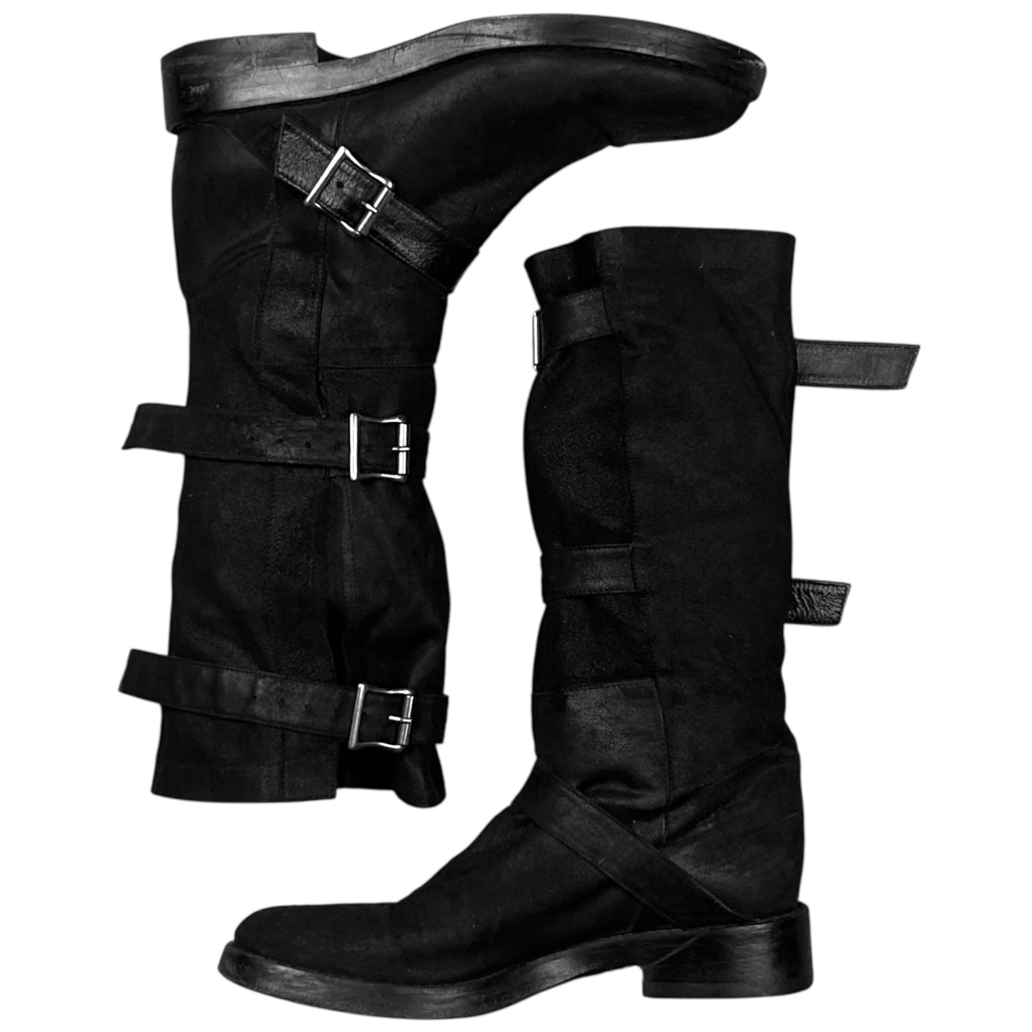 Ann Demeulemeester Triple Belt Pirate Boots - SS03