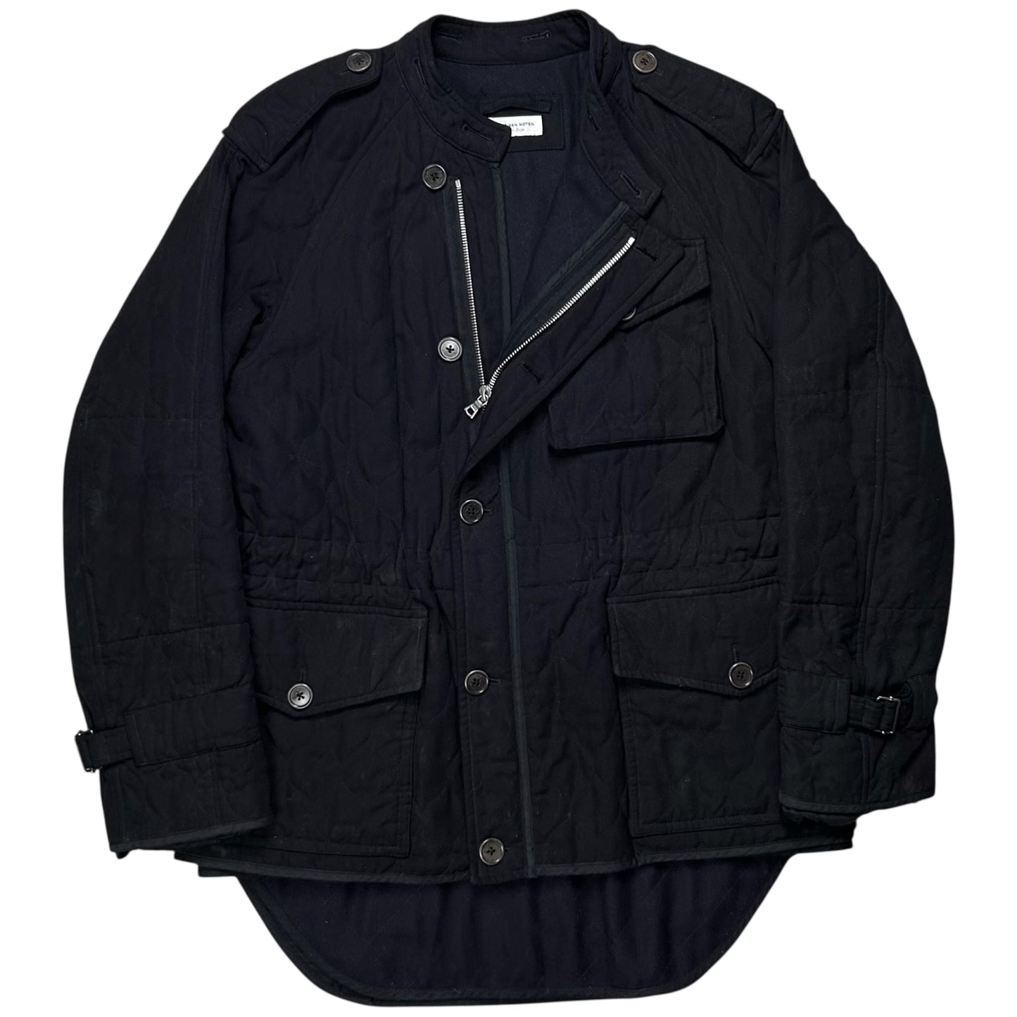 Dries Van Noten Quilted Military Field Jacket - AW08