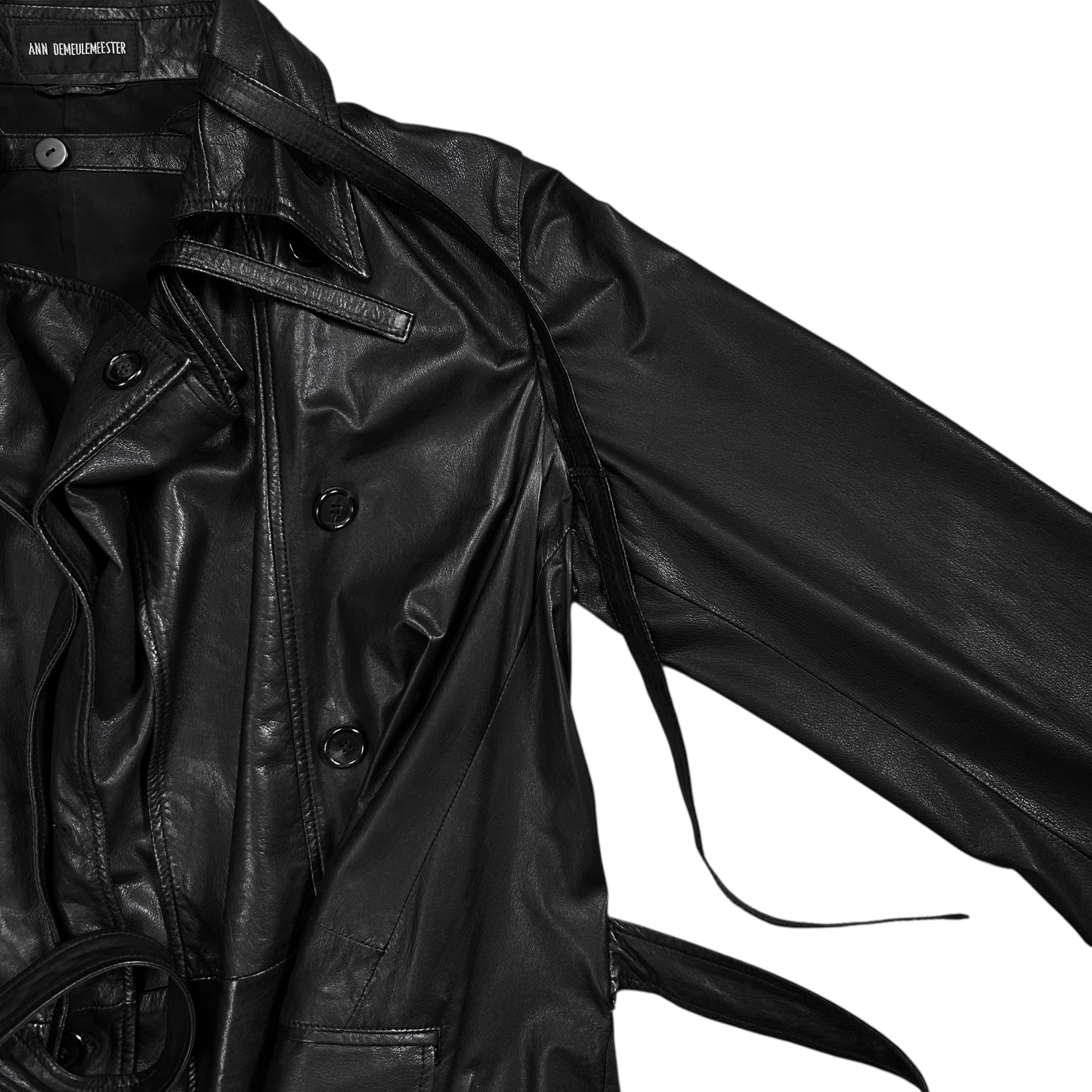 Ann Demeulemeester Bondage Multi Breasted Leather Jacket