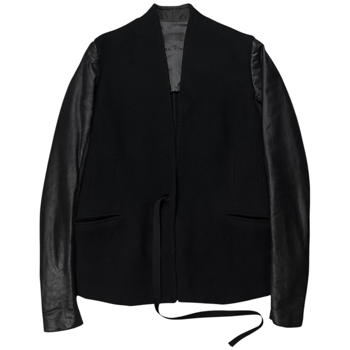 Rick Owens Strapped Leather Sleeve Stag Jacket - AW08