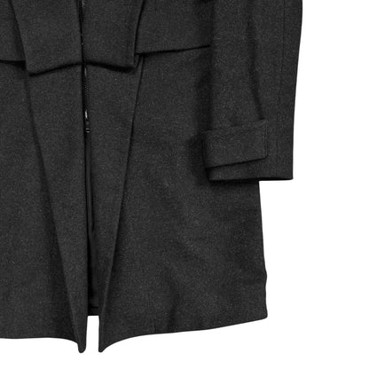 MM6 Maison Martin Margiela Layered Fold Lapel Wool Coat - AW14