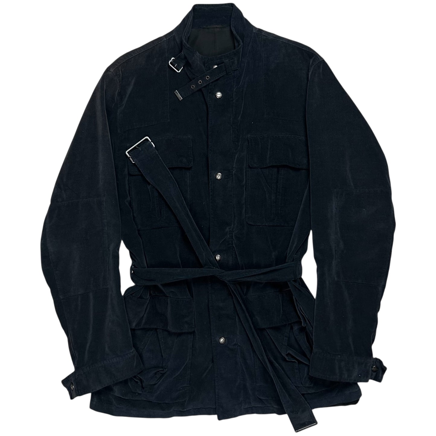 Jil Sander Belted Velvet Field Jacket - AW10