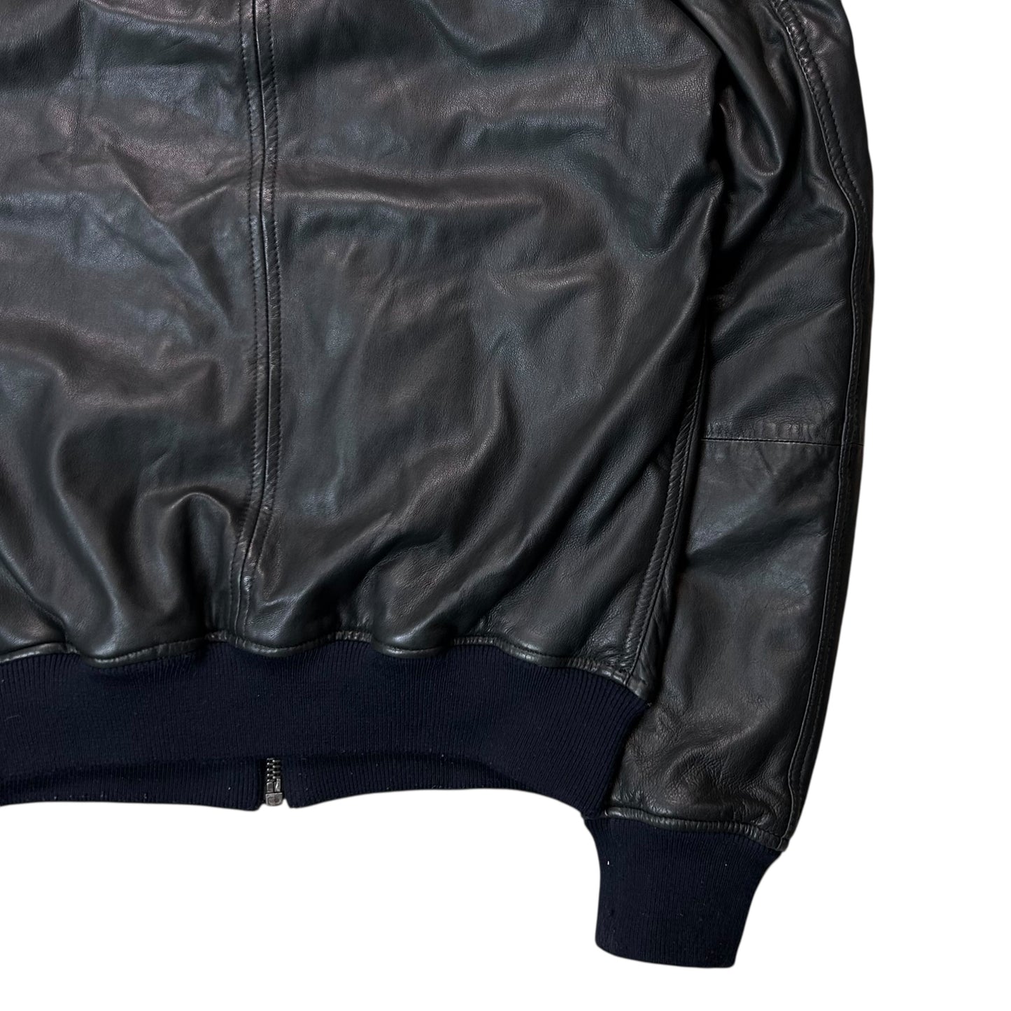 Dirk Bikkembergs Hooded Sheep Leather Blouson