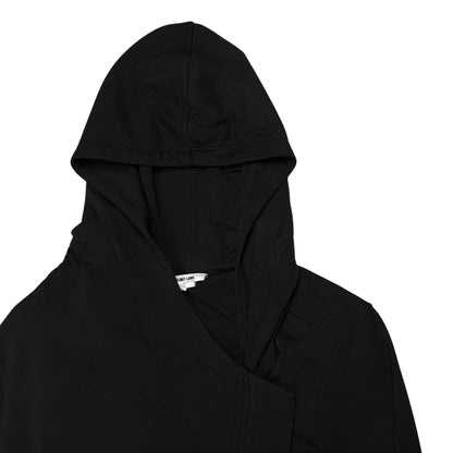 Helmut Lang Asymmetric Zip Rayon Hoodie - AW14