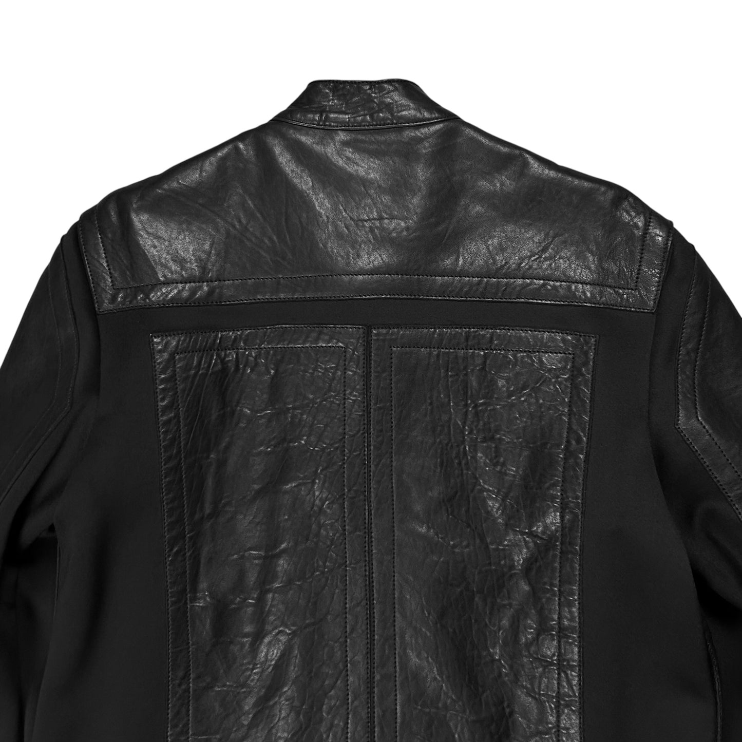 Dirk Bikkembergs Asymmetric Zip Moto Leather Jacket