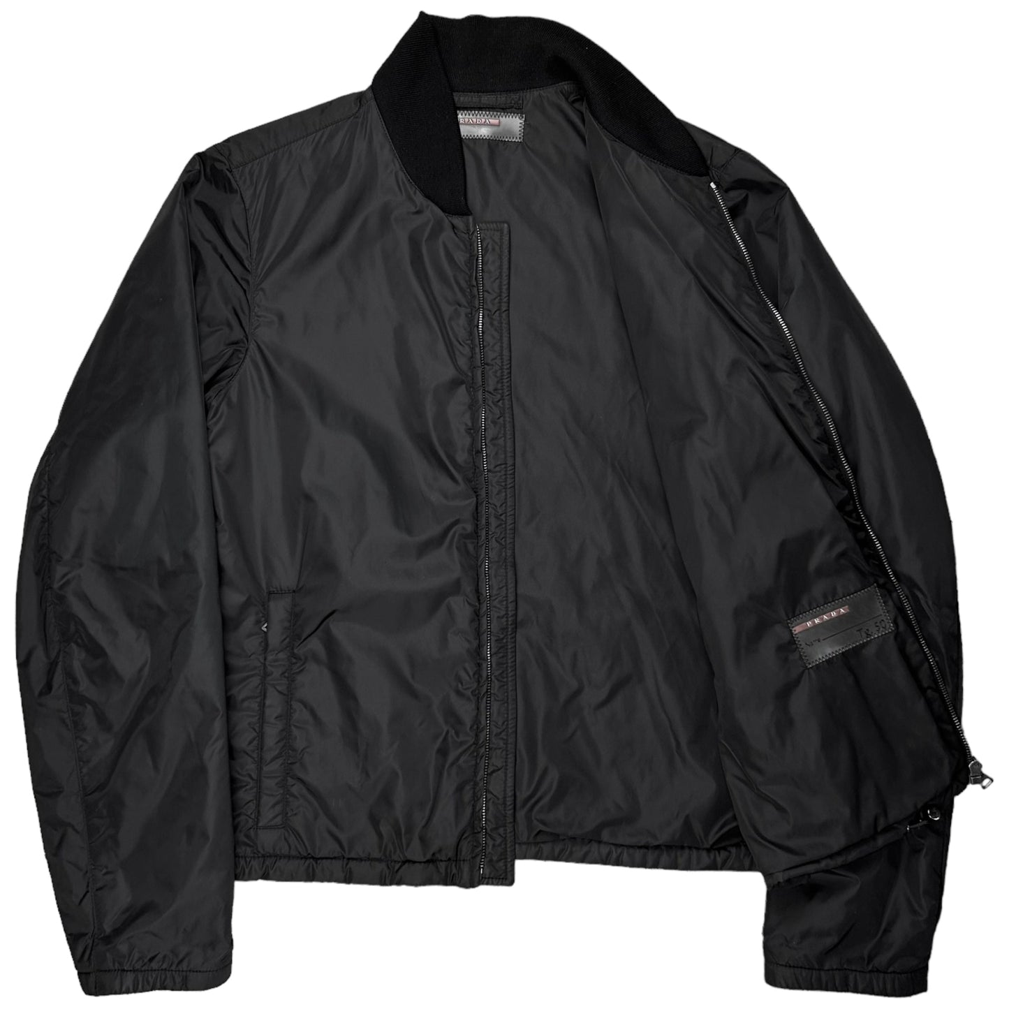 Prada Cropped Nylon Bomber Jacket - SS07