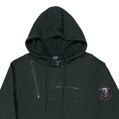 RAF by Raf Simons Multi Zip Crest Hoodie - 2010s