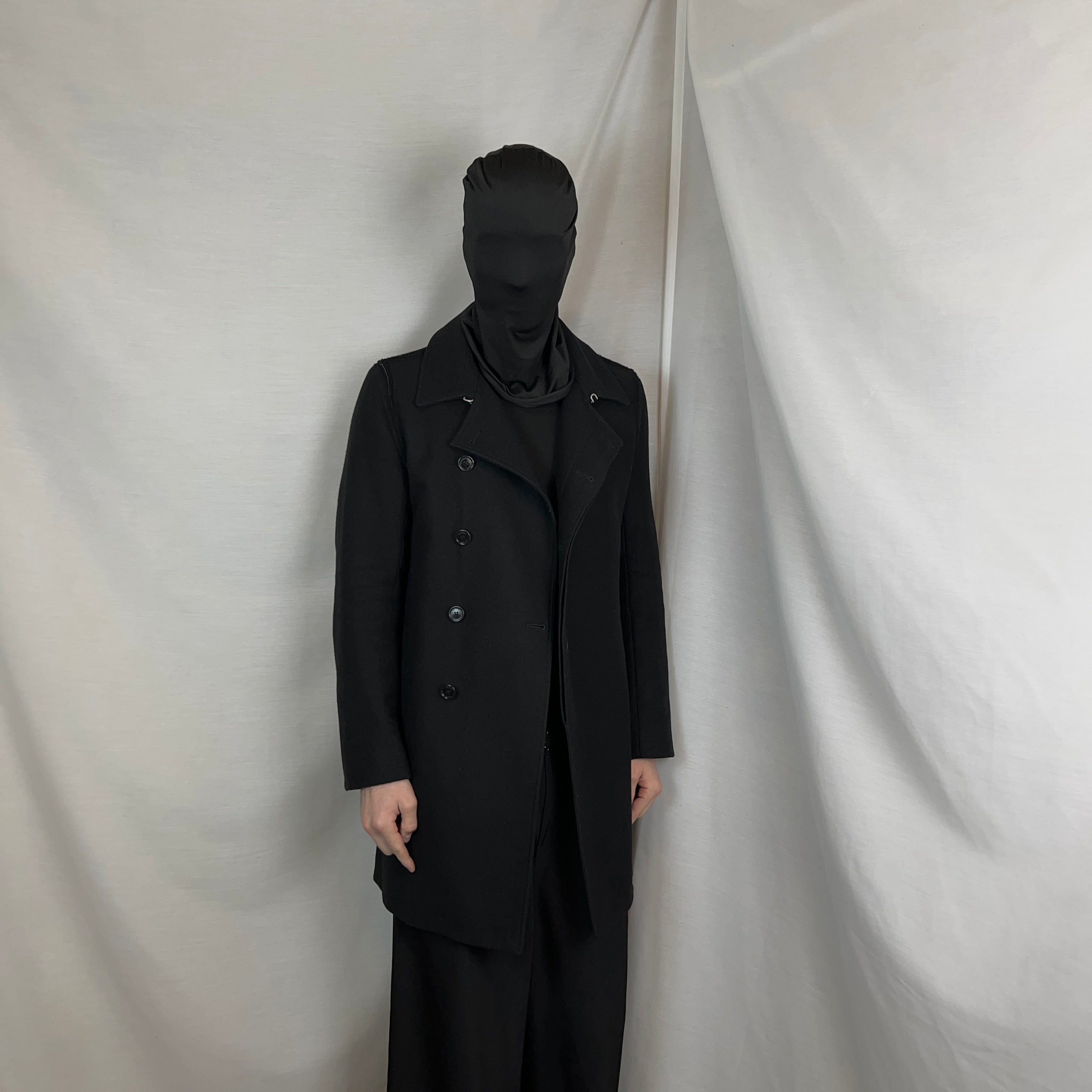 dior homme pコート 11aw Dior Homme Exposed Seam Wool Coat - AW11 – Vertical Rags