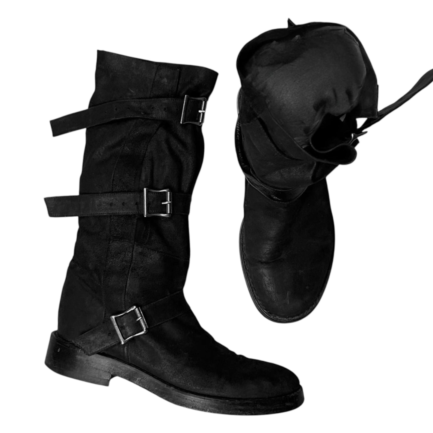 Ann Demeulemeester Triple Belt Pirate Boots - SS03