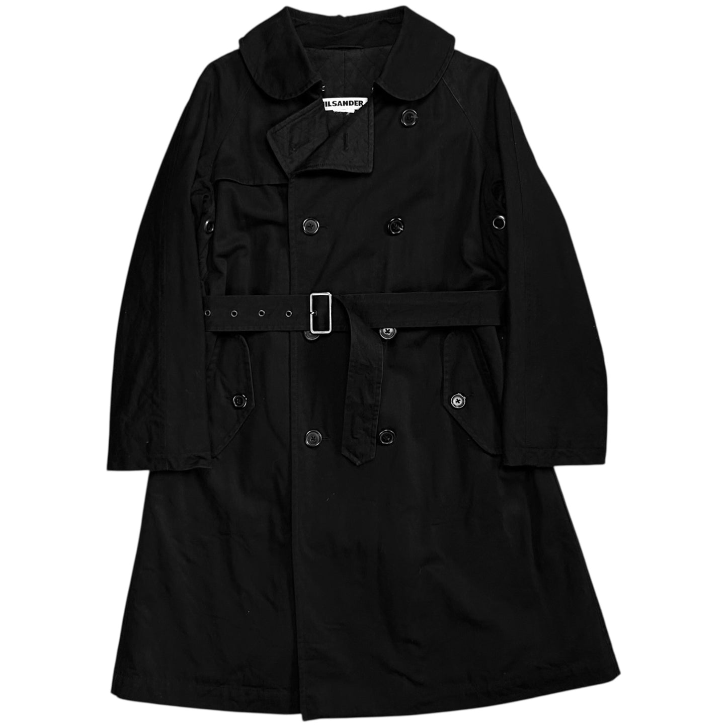 Jil Sander Belted Eyelet Trench Coat