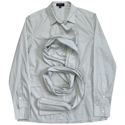 Kris Van Assche Asymmetric Wrap Layer Scarf Shirt