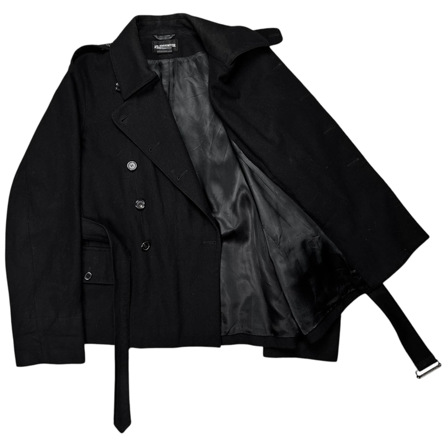 Ann Demeulemeester Belted Caban Wool Jacket