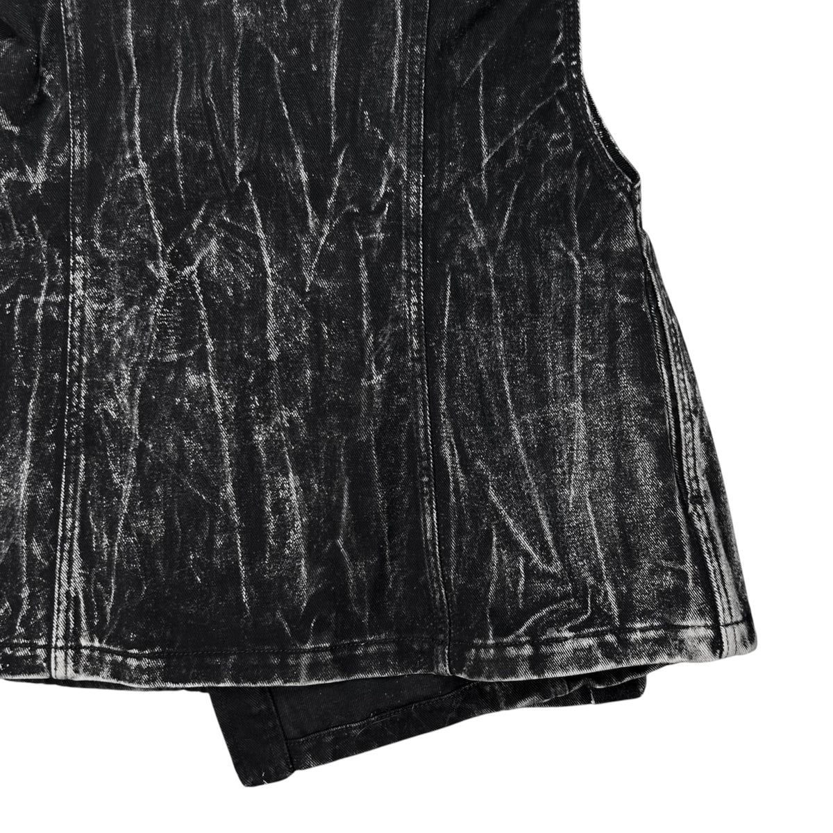 Y/Project Whisker Denim Velcro Vest - AW24