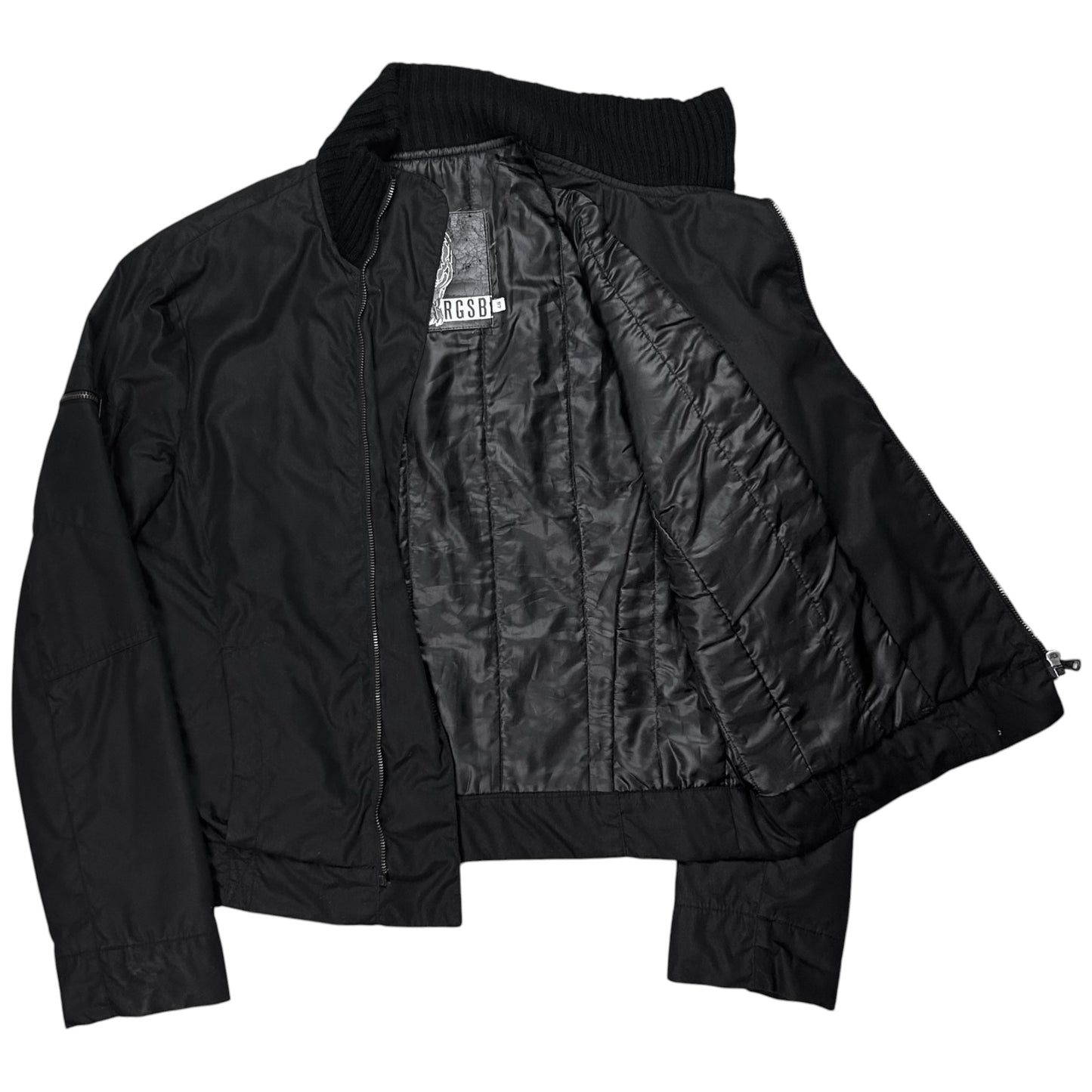 Dirk Bikkembergs Asymmetric Multi Zip Utility Flight Jacket